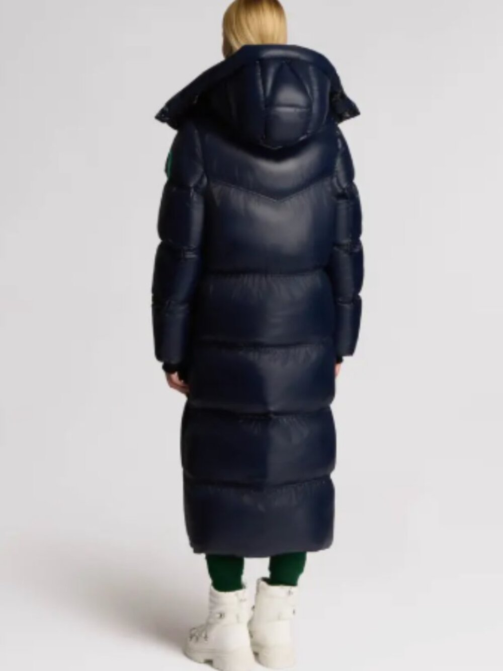 NEW Alpenhaus Meribel Quilted Maxi Puffer Coat XS Removable Hood Midnight Navy - Picture 3 of 10